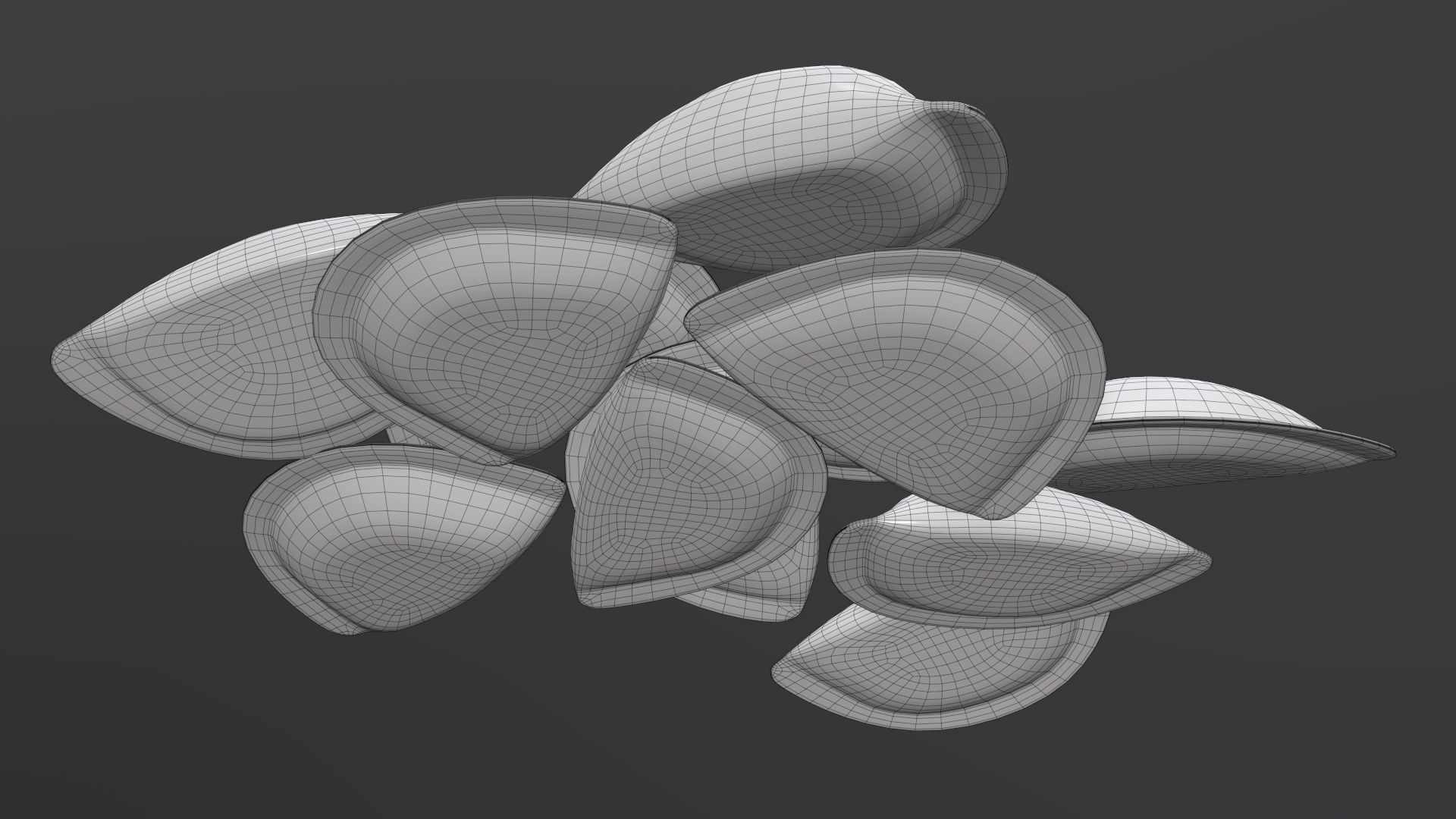 Dumplings food 01 3D model_9