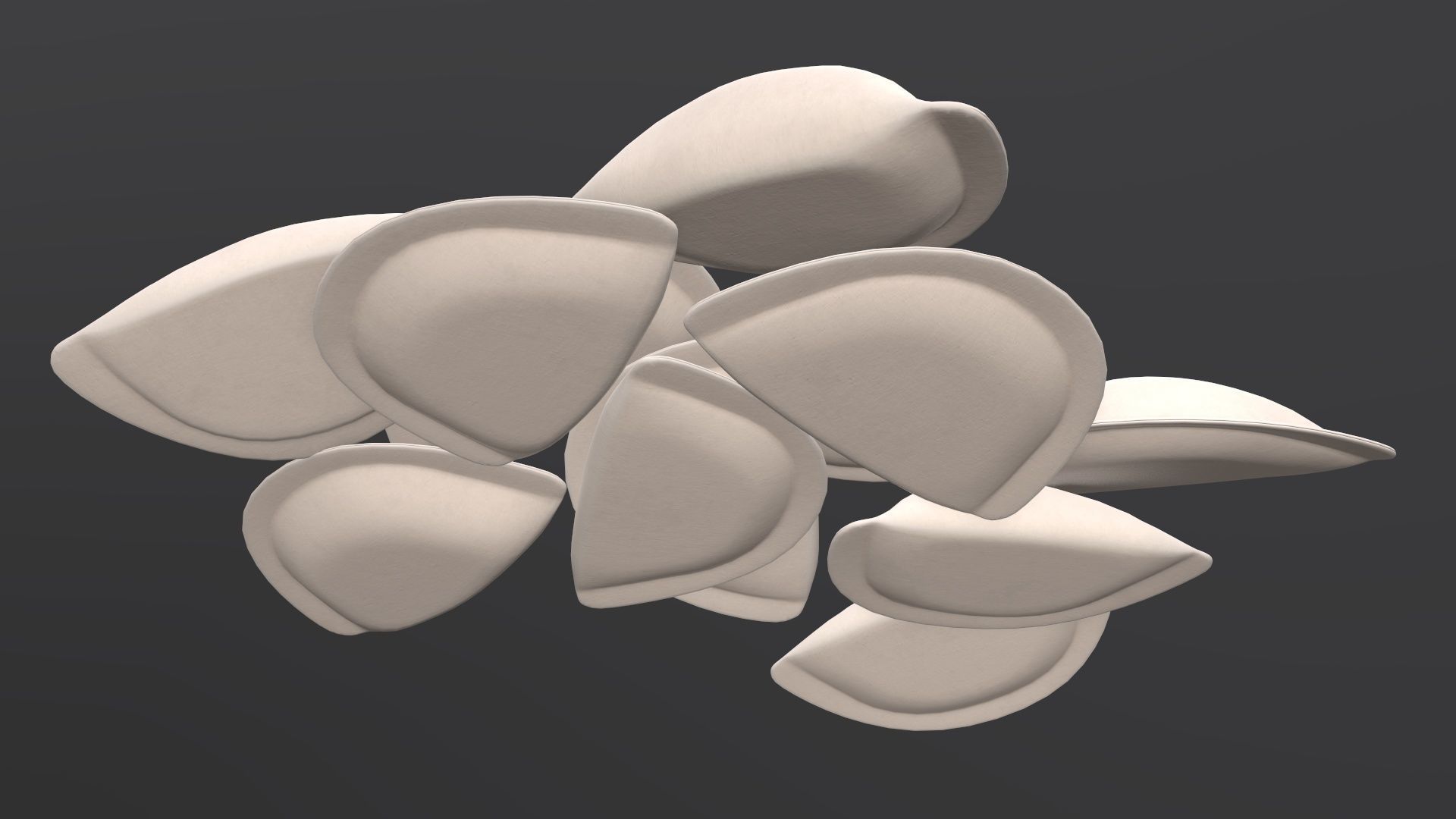Dumplings food 01 3D model_4