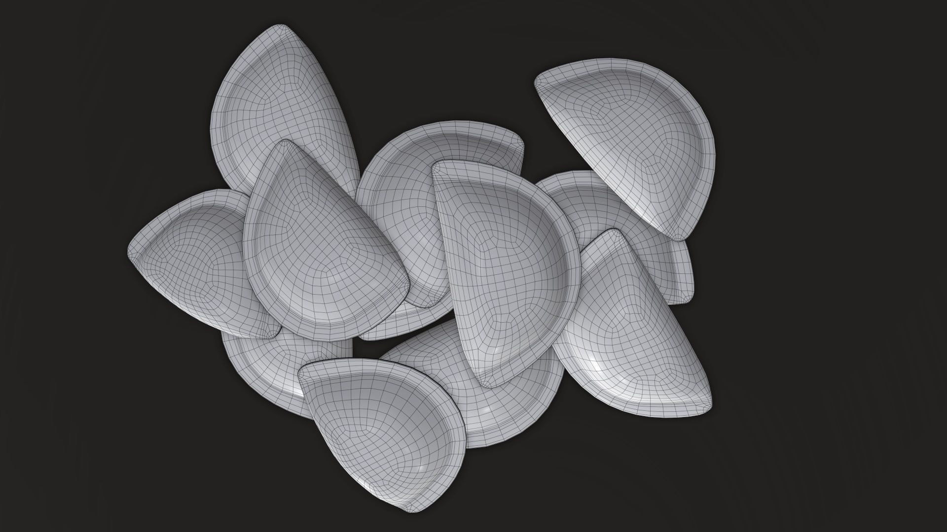 Dumplings food 01 3D model_10