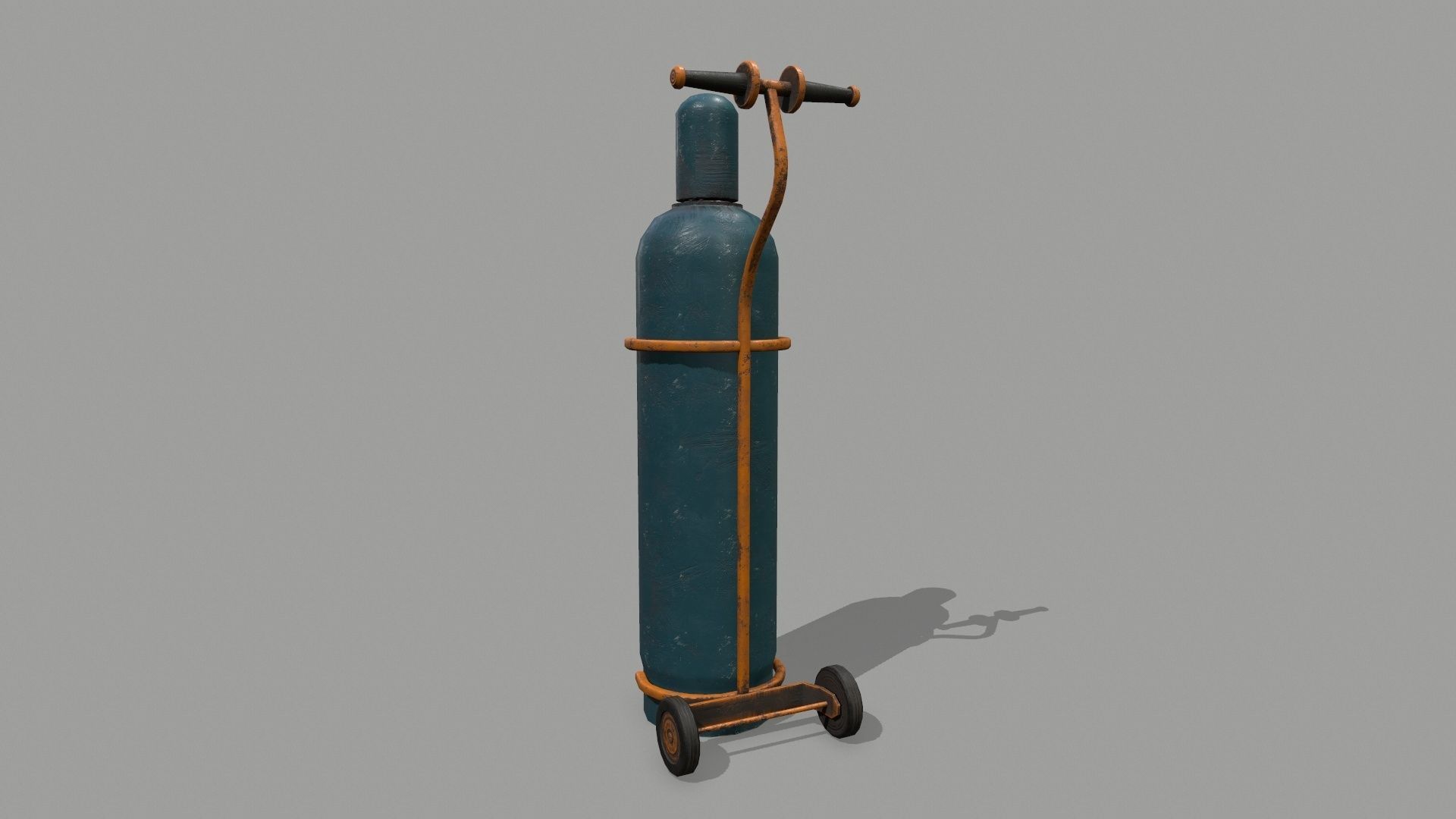 gas cylinder Low-poly 3D model_4