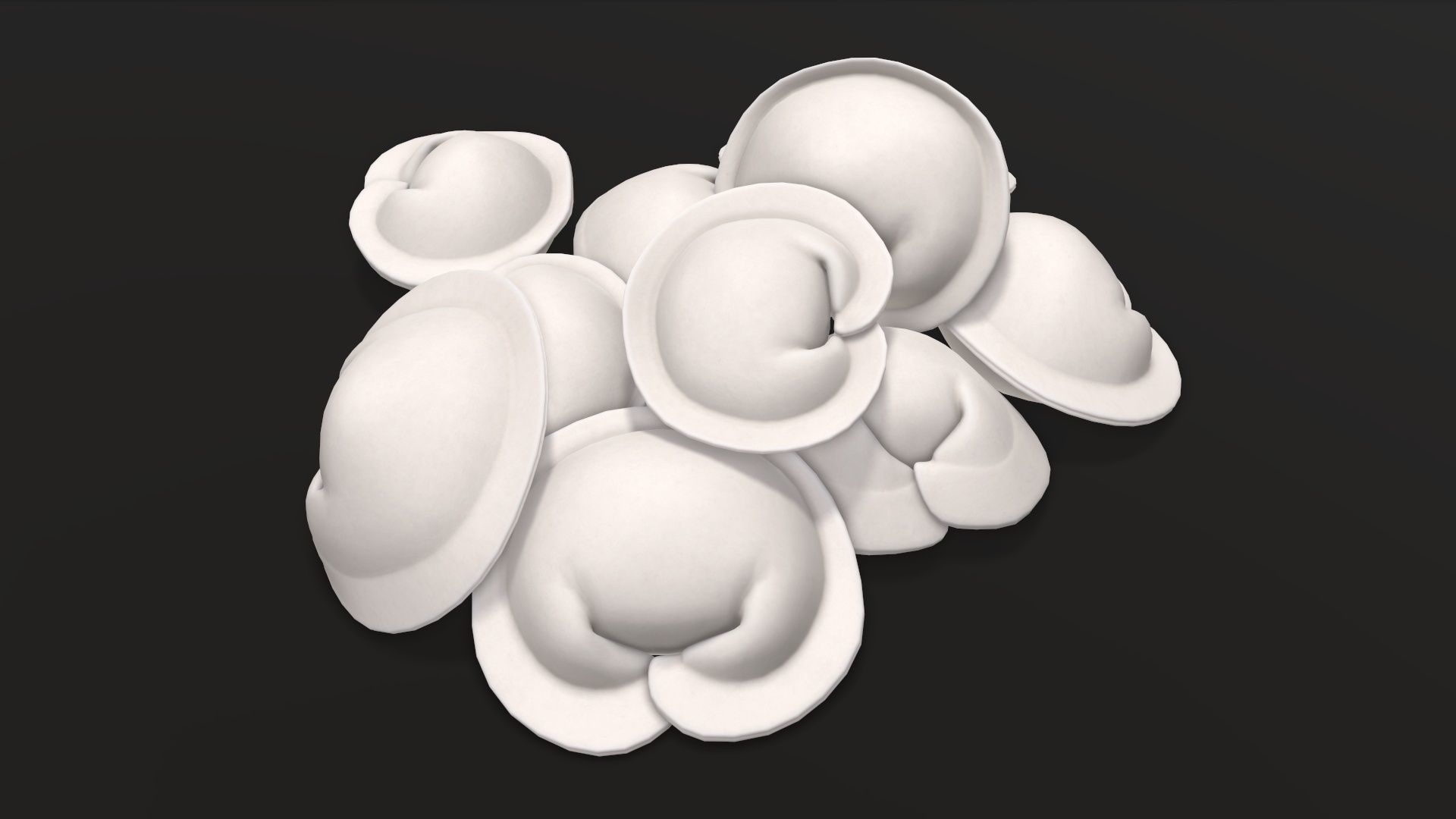 Dumplings food 03 3D model_1