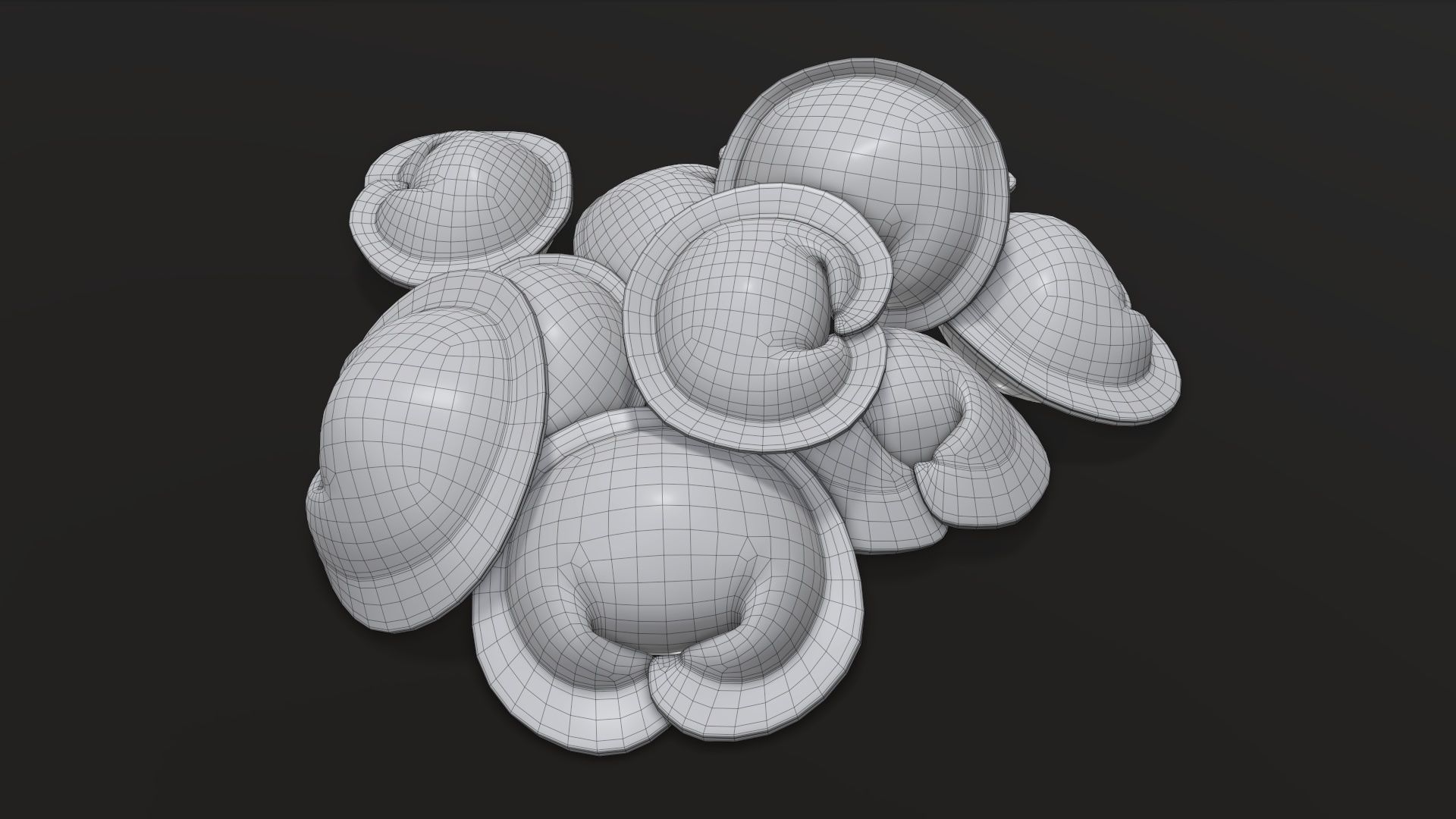 Dumplings food 03 3D model_6