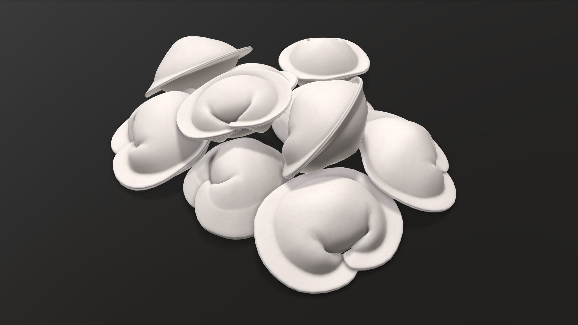 Dumplings food 03 3D model_2