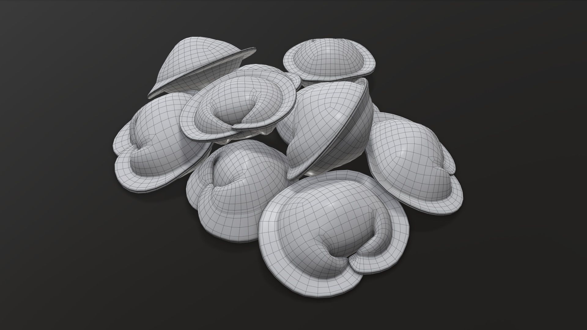 Dumplings food 03 3D model_7