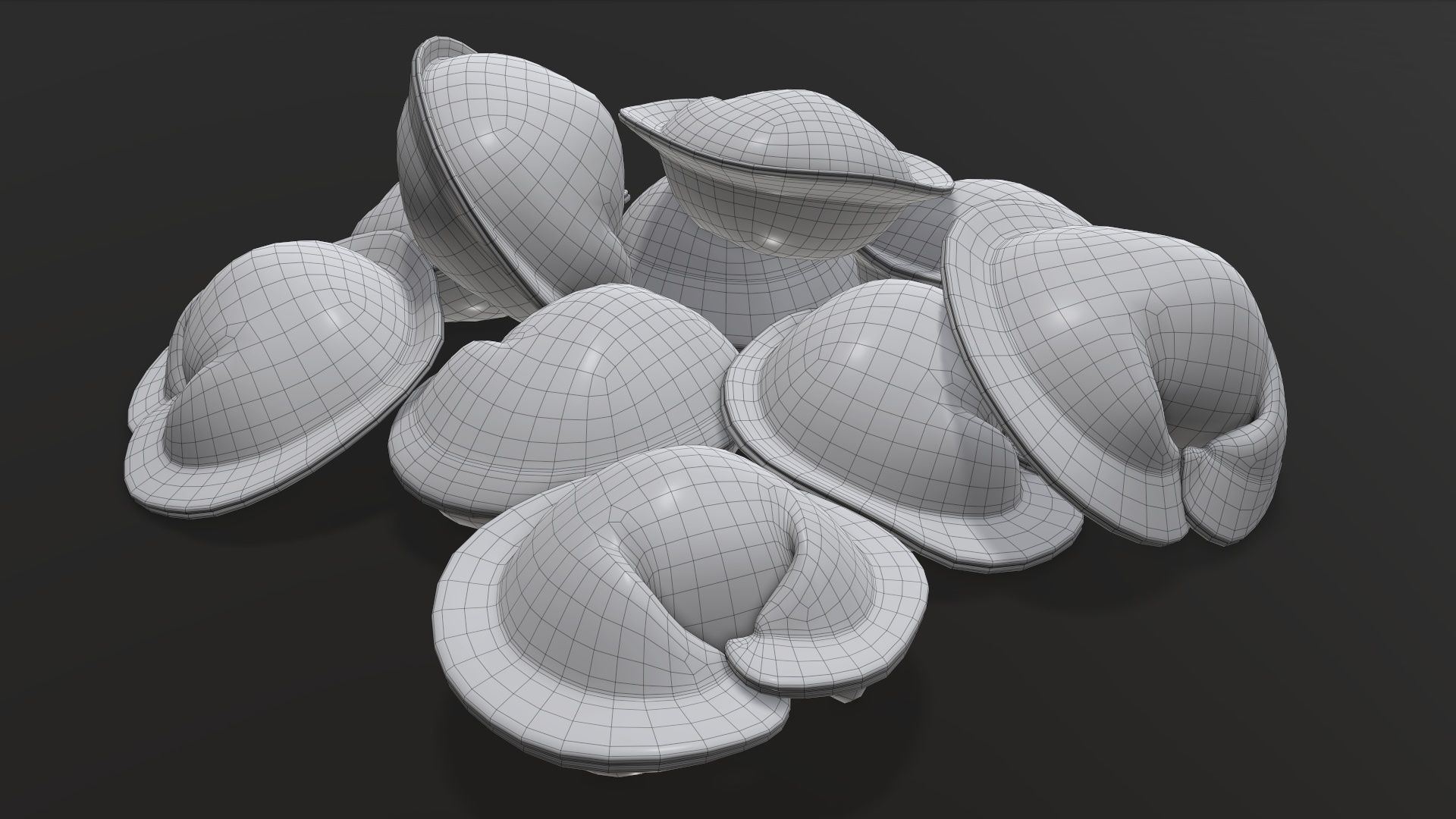 Dumplings food 03 3D model_8