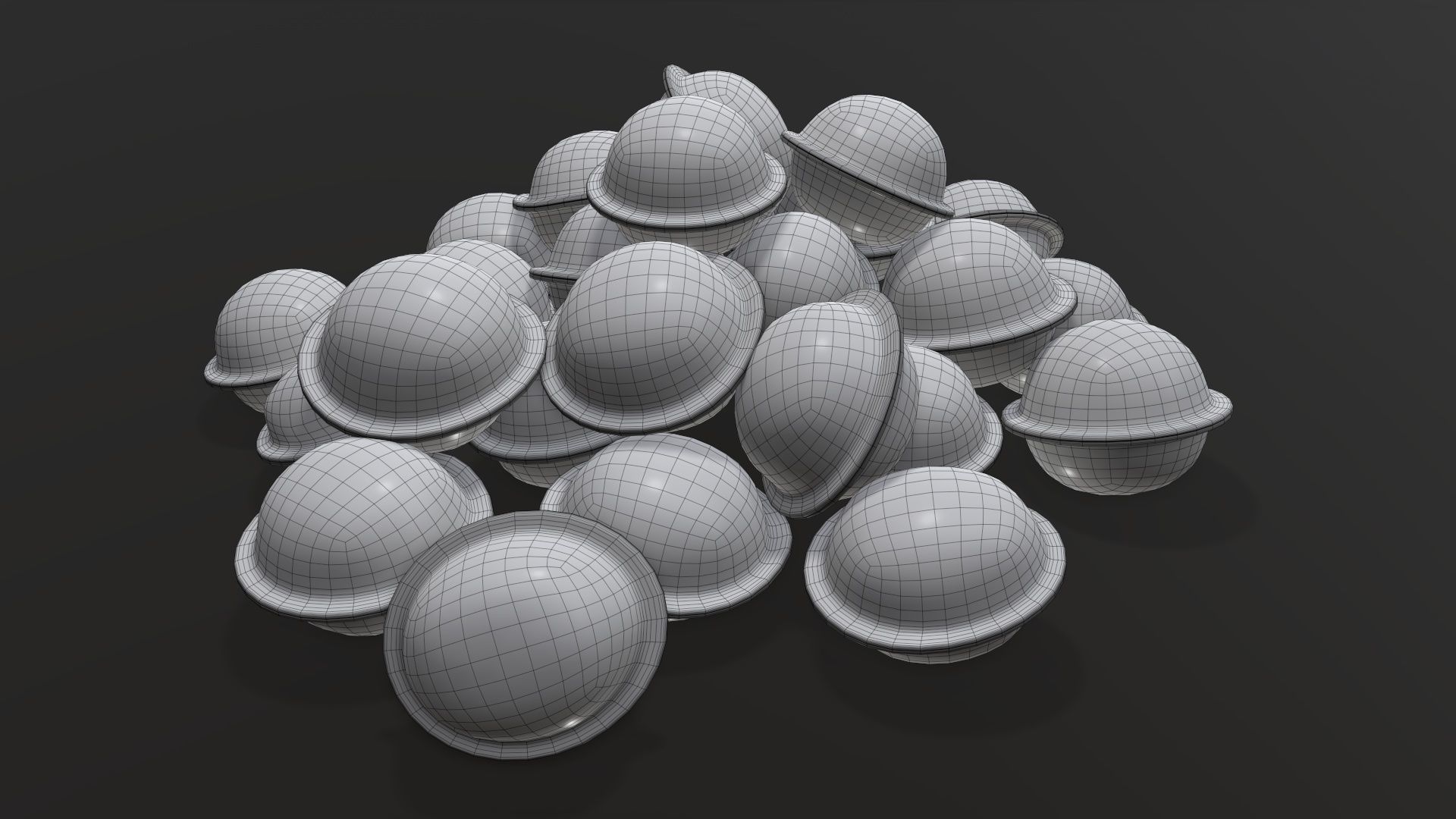 Dumplings food 04 3D model_8