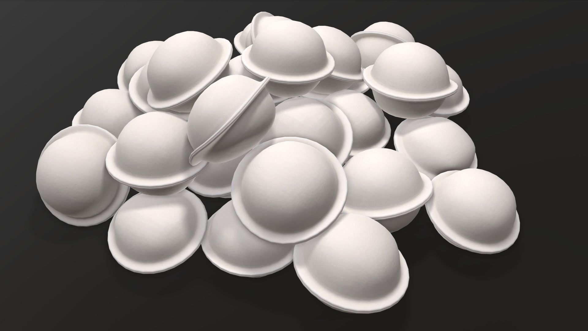 Dumplings food 04 3D model_2