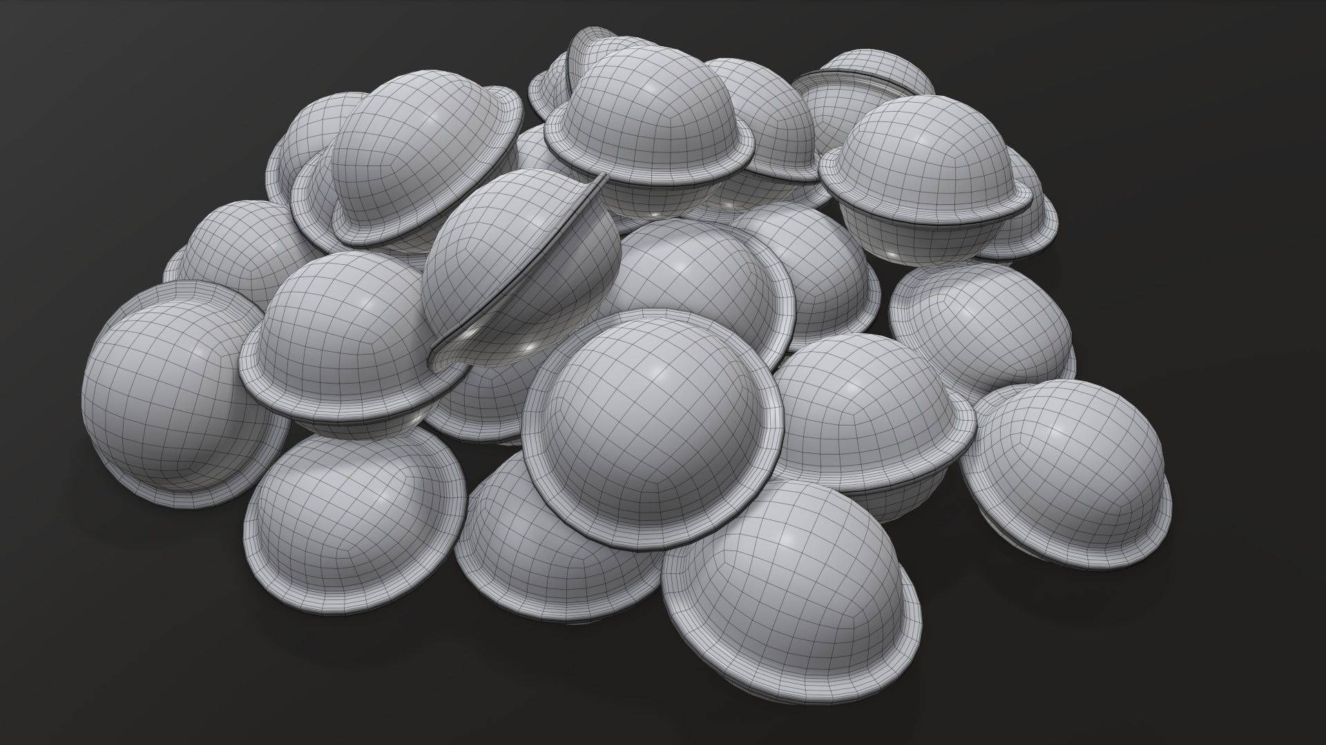 Dumplings food 04 3D model_7