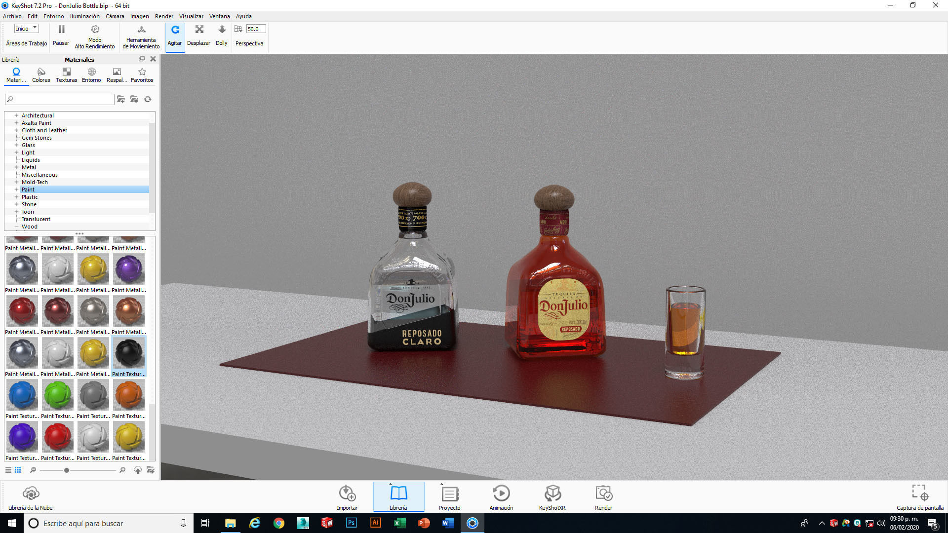 Tequila Don Julio Bottle 3D model_3