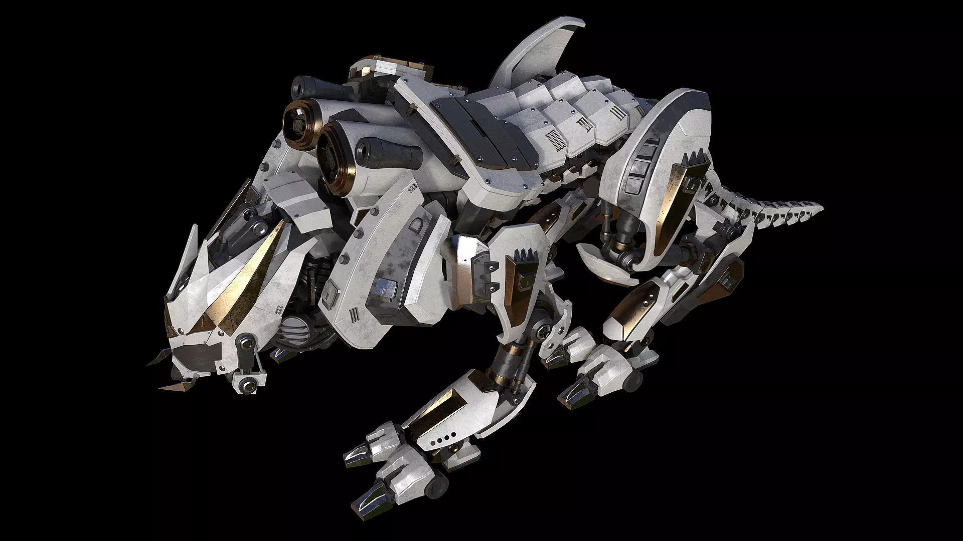Iron tiger 3D model_0