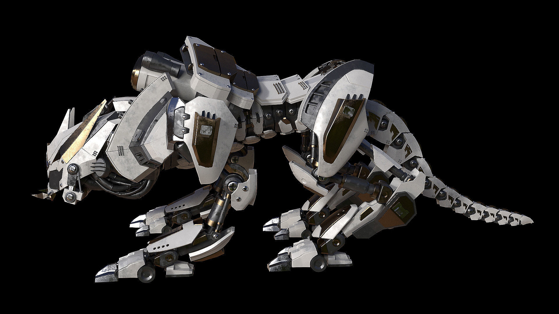 Iron tiger 3D model_1