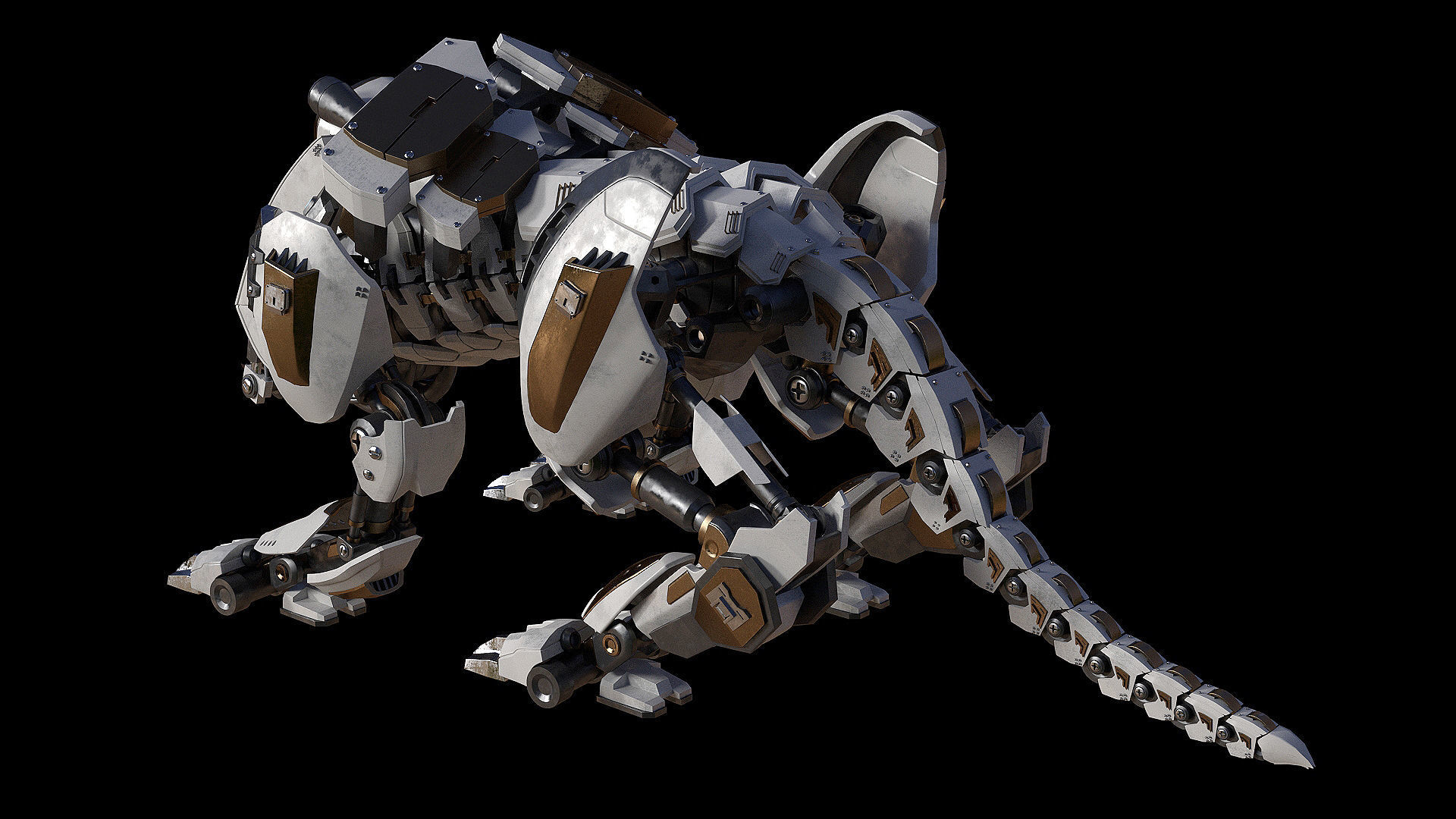 Iron tiger 3D model_4