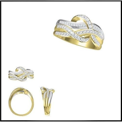 JCD Format Vintage engagement rings wax files jewelry 3D print model