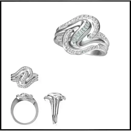 JCD Format Vintage engagement rings for sale 3dm jewelry files