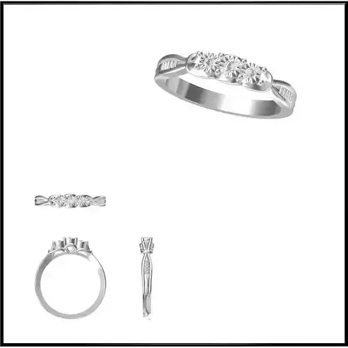JCD Format Vintage engagement rings cad Diamond jewellery design