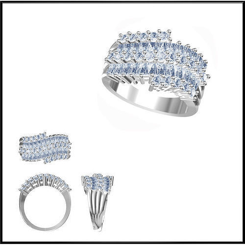 JCD Format Vintage engagement rings 3dm jewelry 3D print model