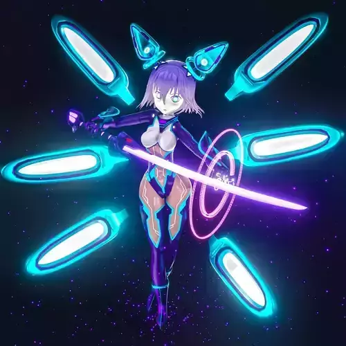Purple Heart 3D model