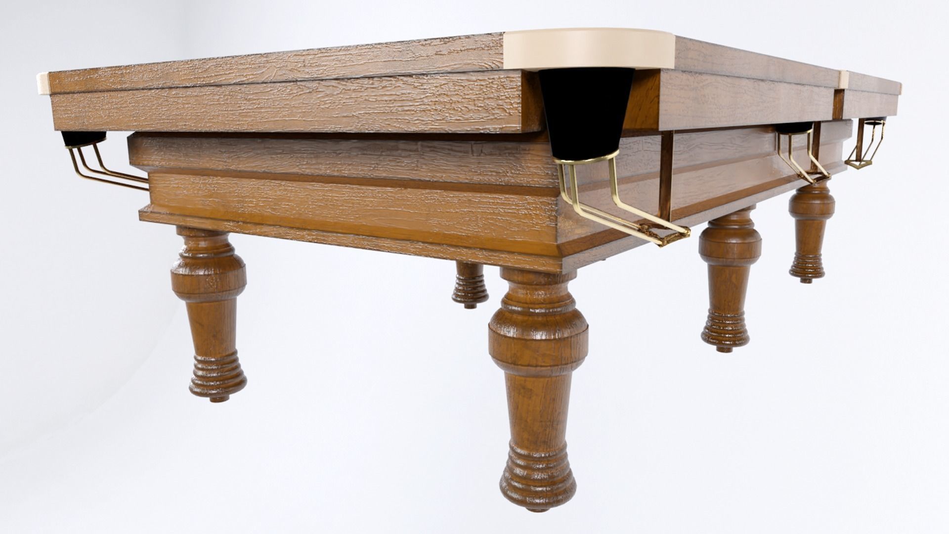 snooker table Low-poly 3D model_4