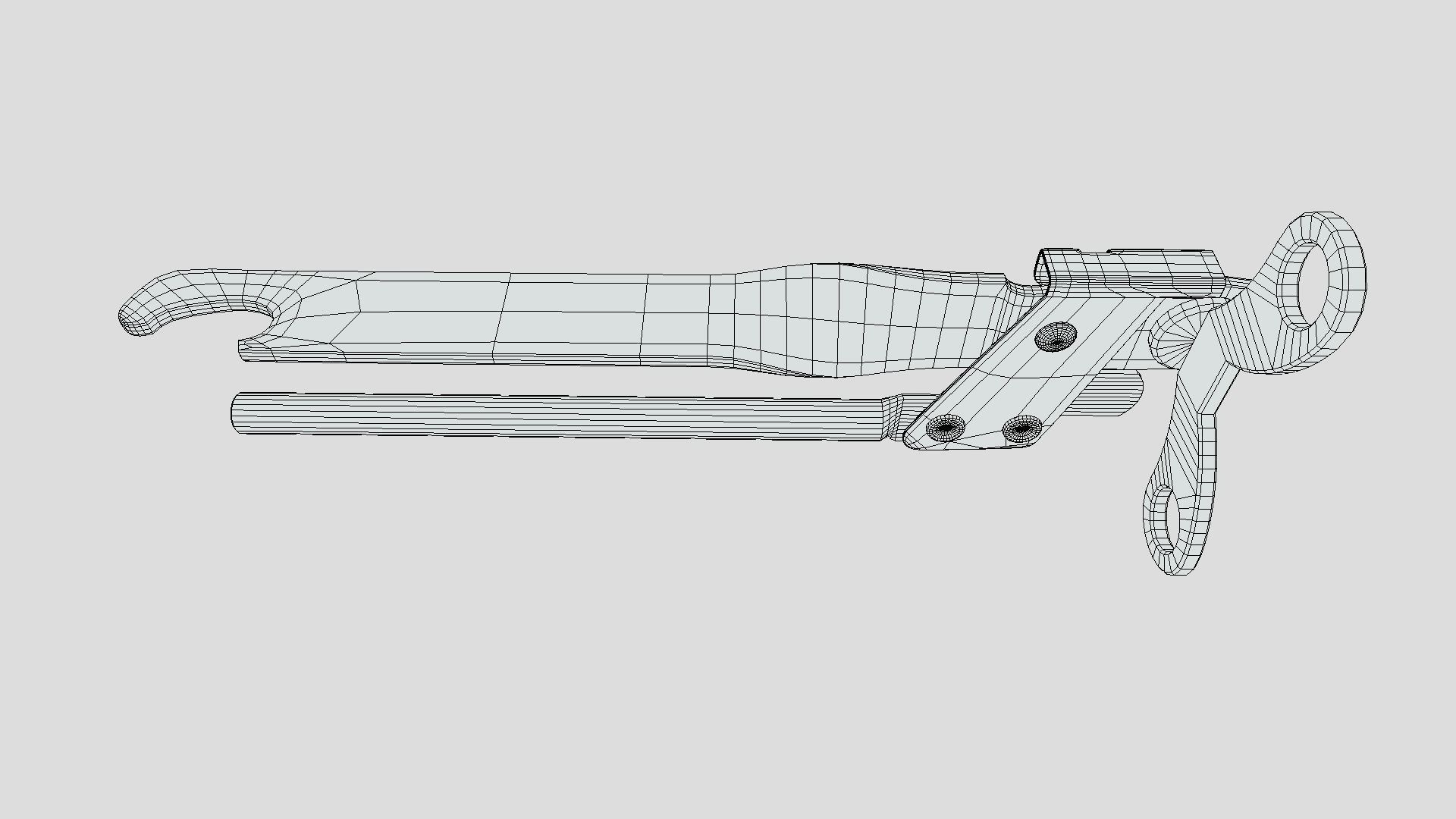 tin opener Low-poly 3D model_5