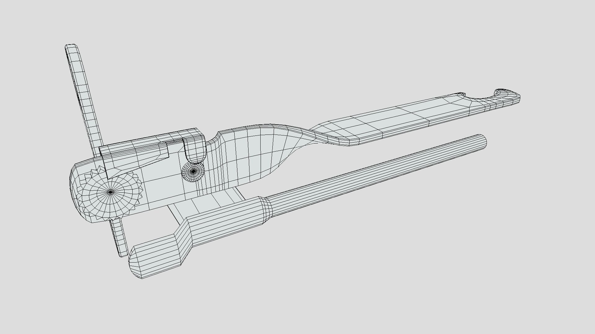 tin opener Low-poly 3D model_6