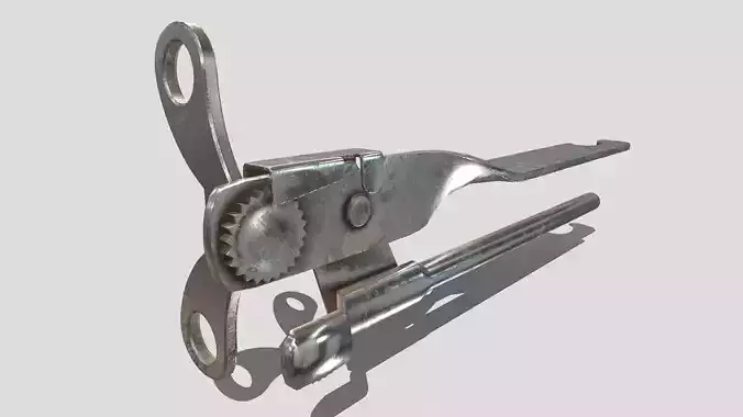 tin opener Low-poly 3D model