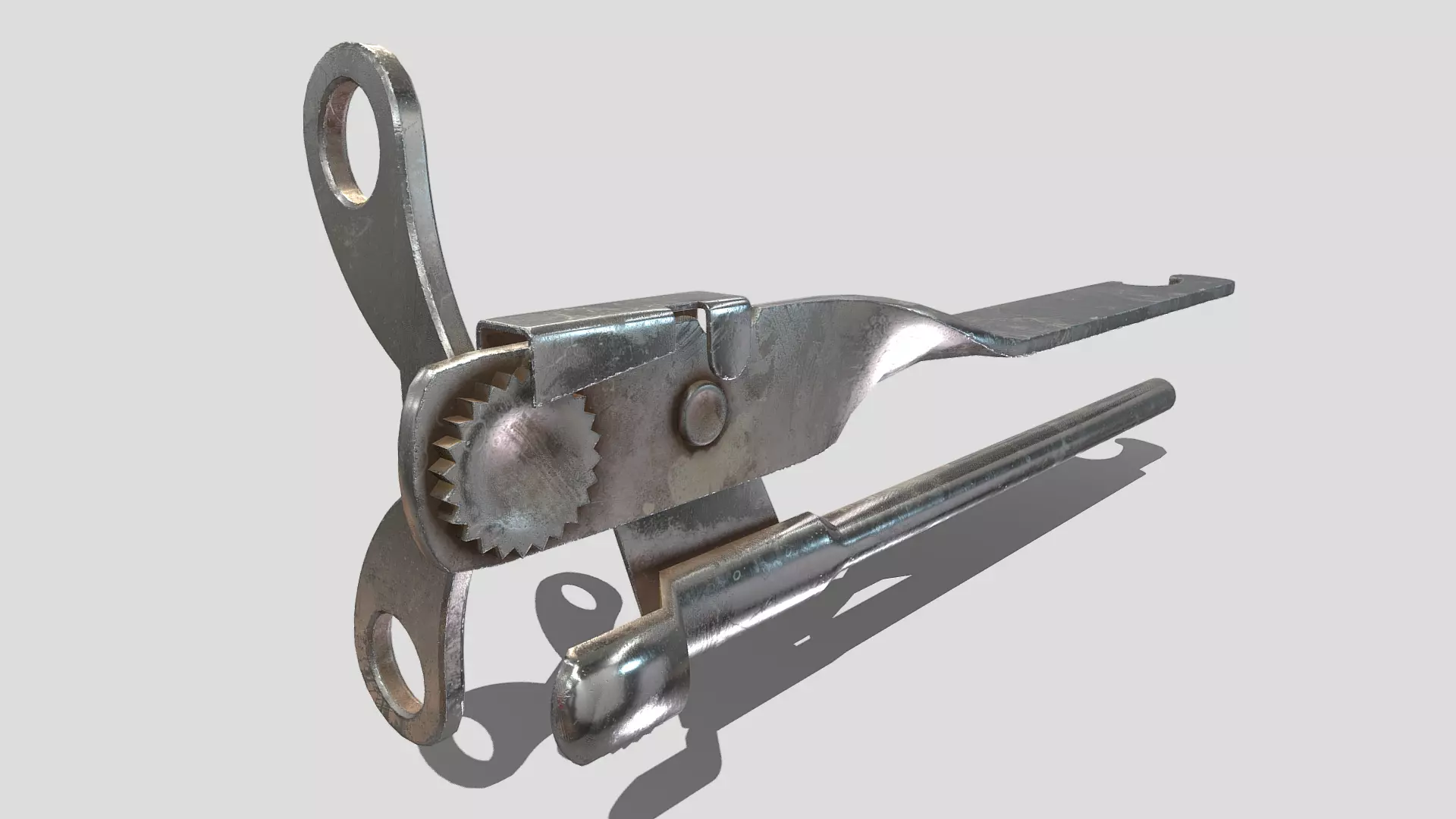 tin opener Low-poly 3D model_0