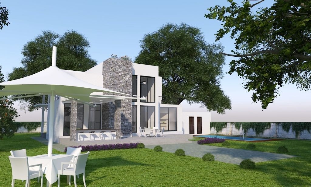 Modern House 3D model_2