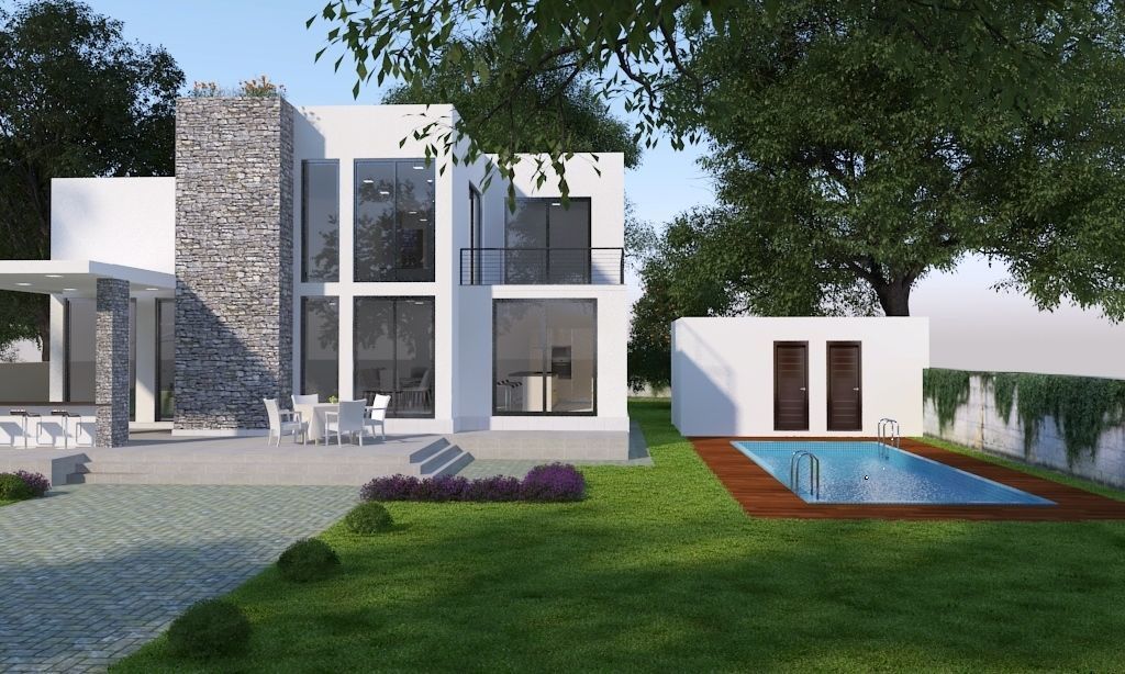 Modern House 3D model_6