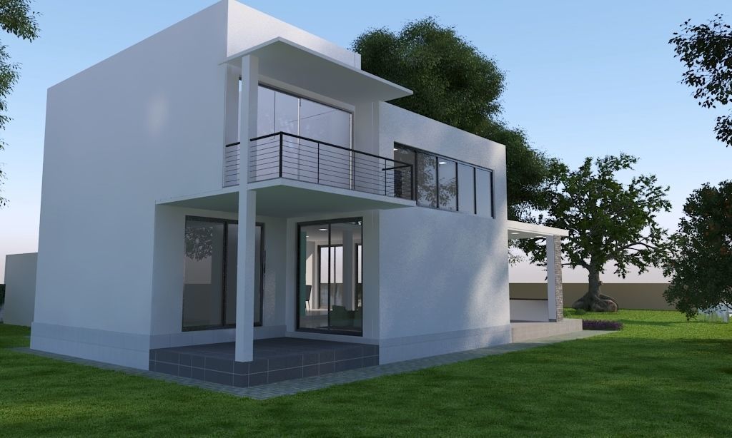 Modern House 3D model_3