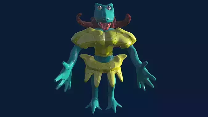 Game Character 3d Model 