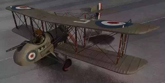 Airco DH2 - DeHavilland DH2 3D model