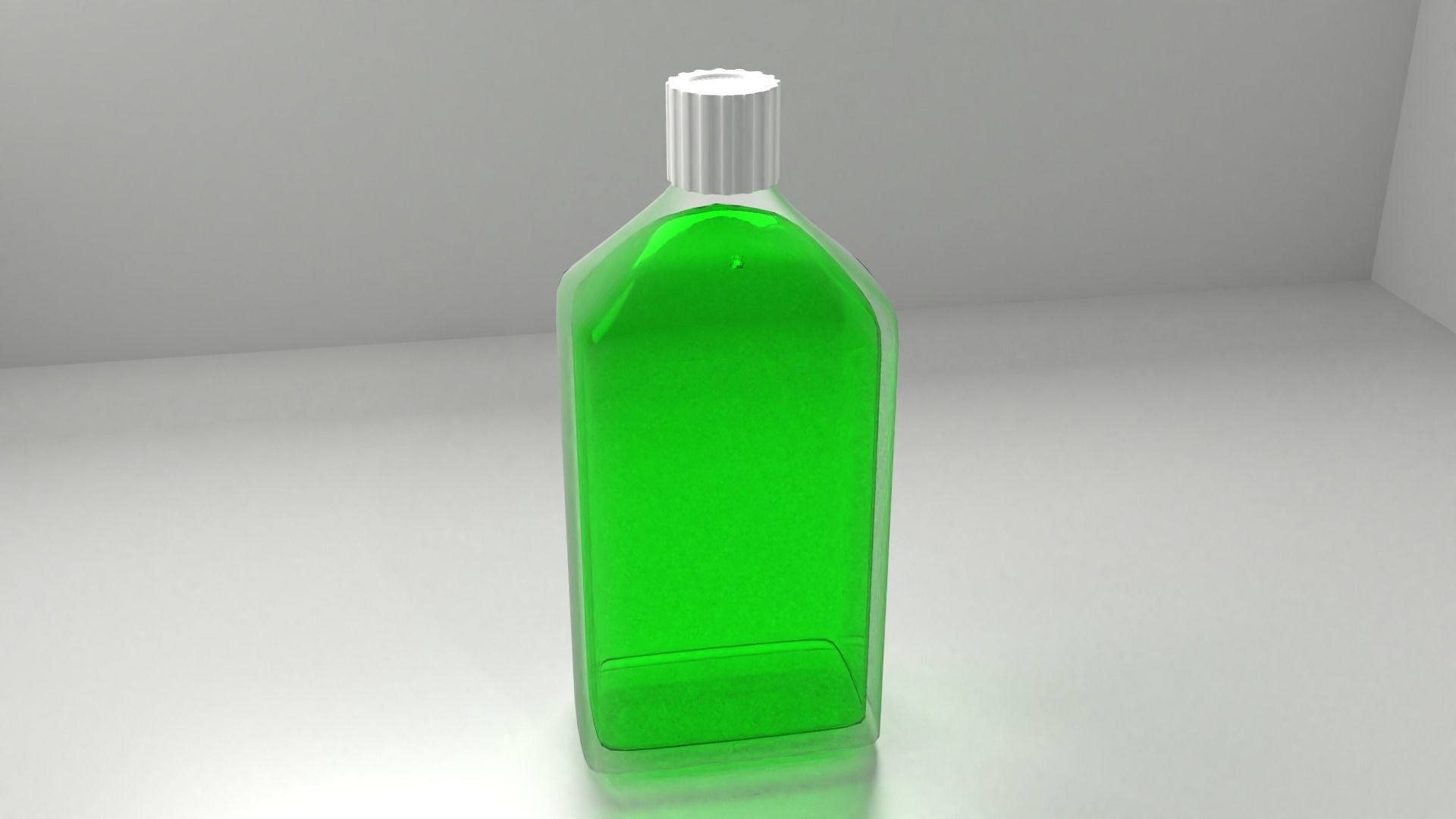 Medicine Bottle with Liquid 3D model_1