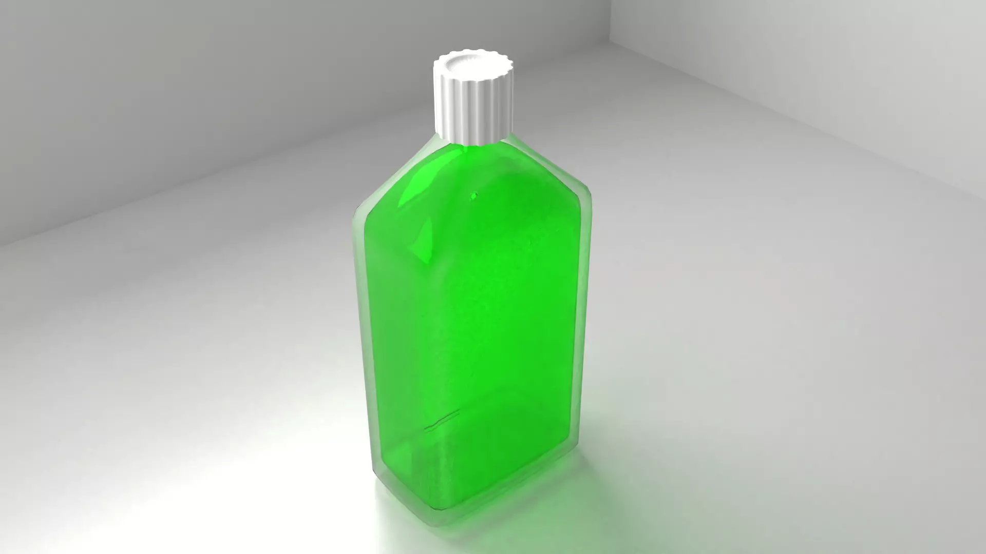 Medicine Bottle with Liquid 3D model_0