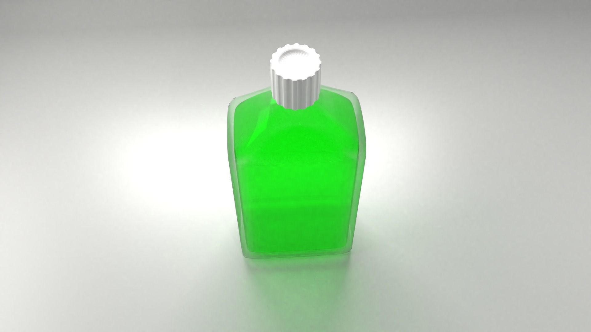 Medicine Bottle with Liquid 3D model_2