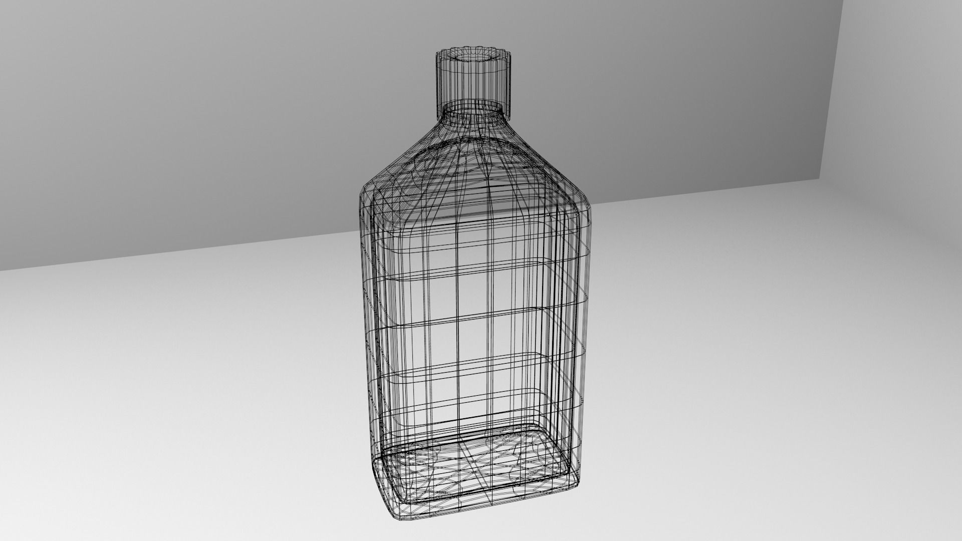 Medicine Bottle with Liquid 3D model_4