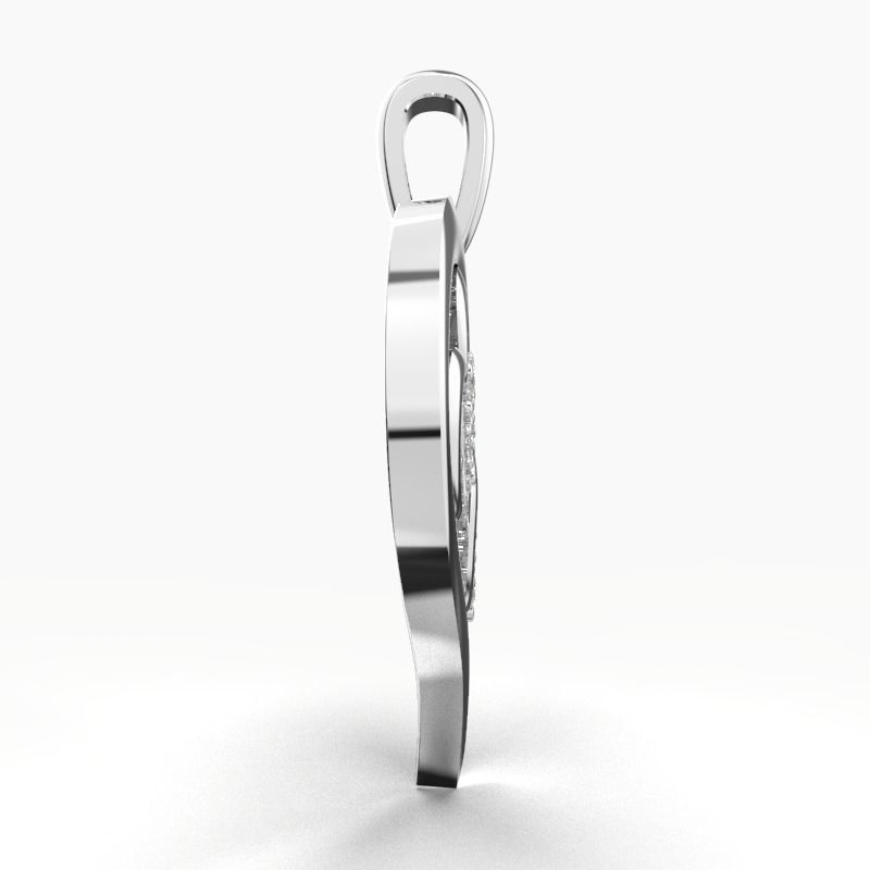 HEART DIAMOND PENDANT 3D print model_9