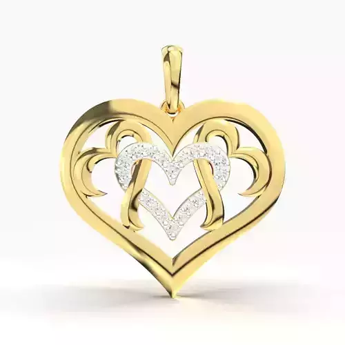 HEART DIAMOND PENDANT
