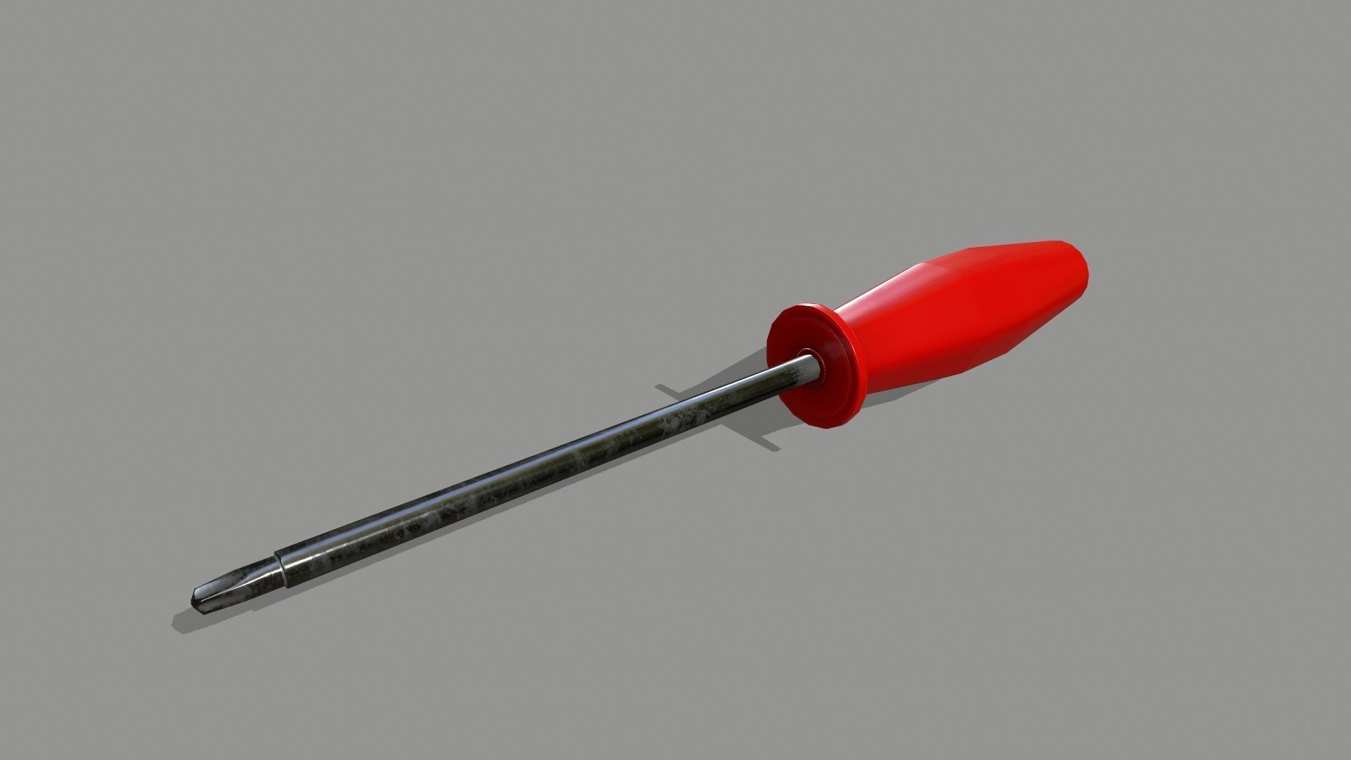 screwdriver Low-poly 3D model_3