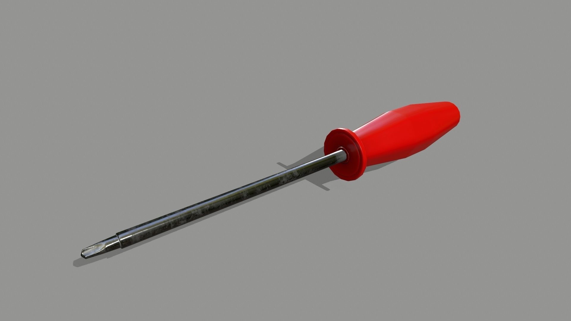 screwdriver Low-poly 3D model_2