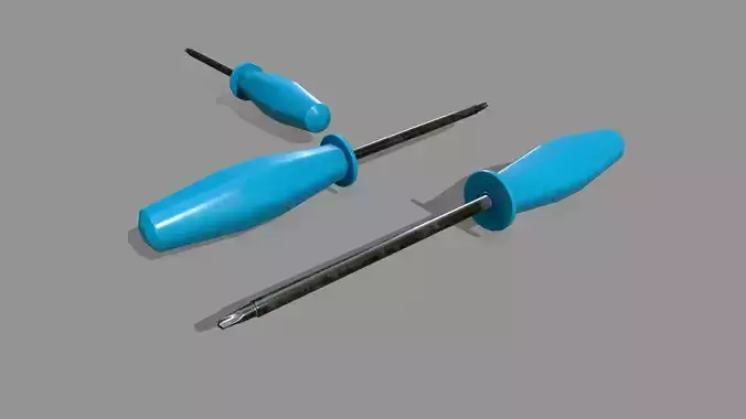 screwdriver Low-poly 3D model