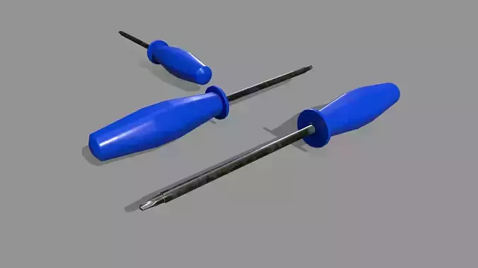 screwdriver Low-poly 3D model