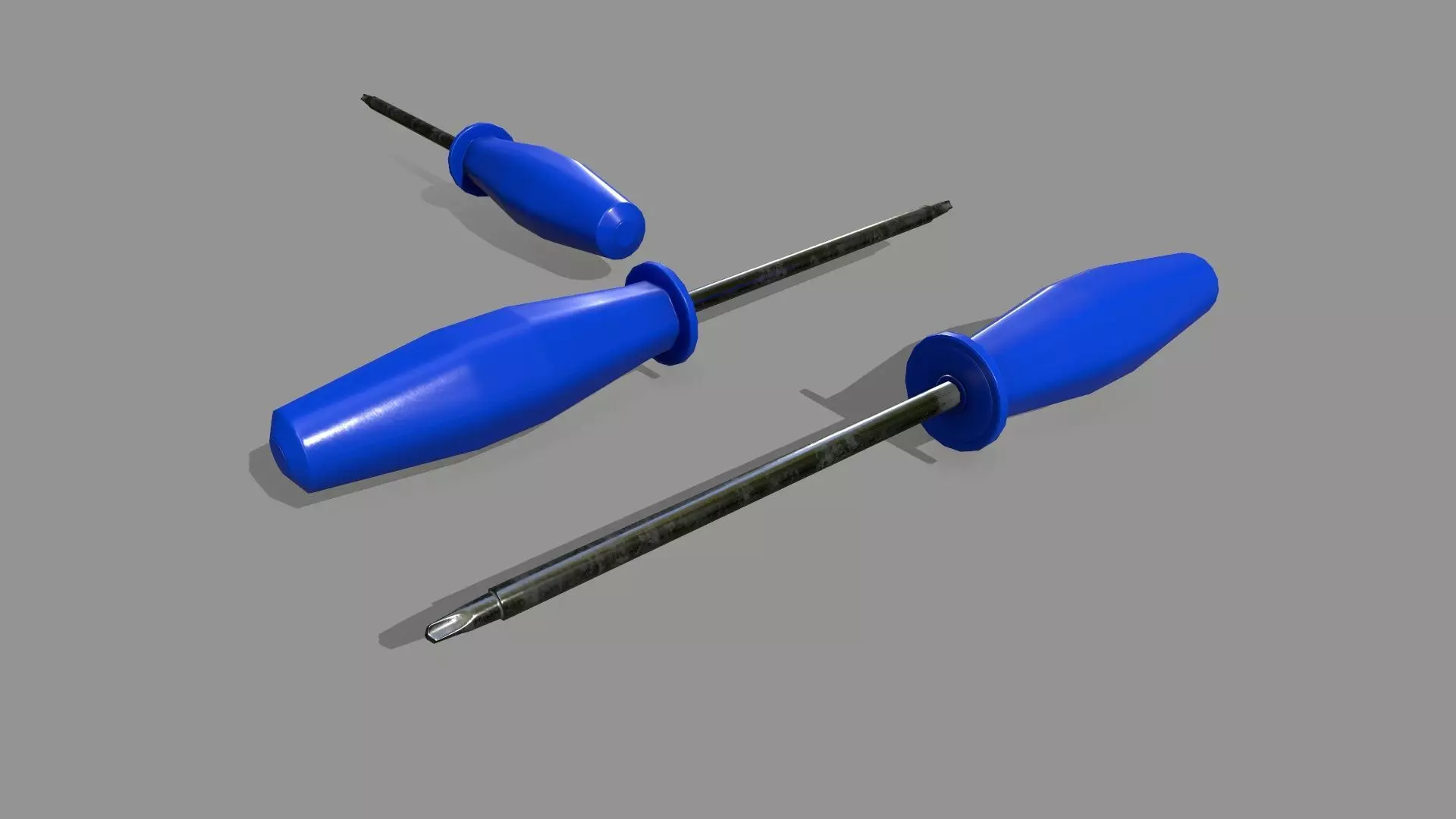 screwdriver Low-poly 3D model_0