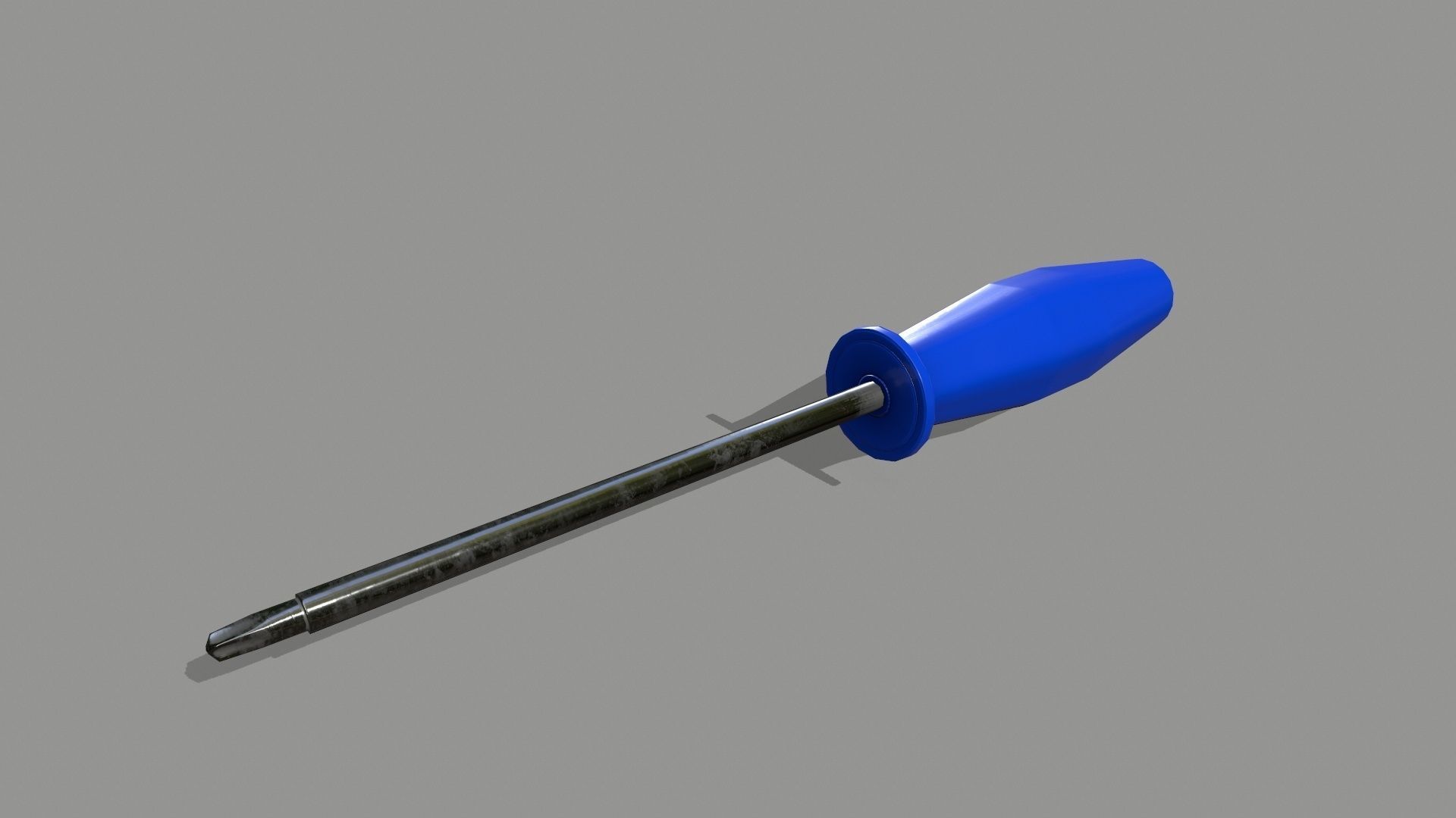 screwdriver Low-poly 3D model_4