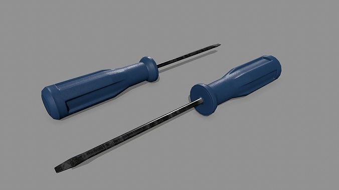 screwdriver Low-poly 3D model