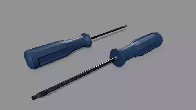 screwdriver Low-poly 3D model