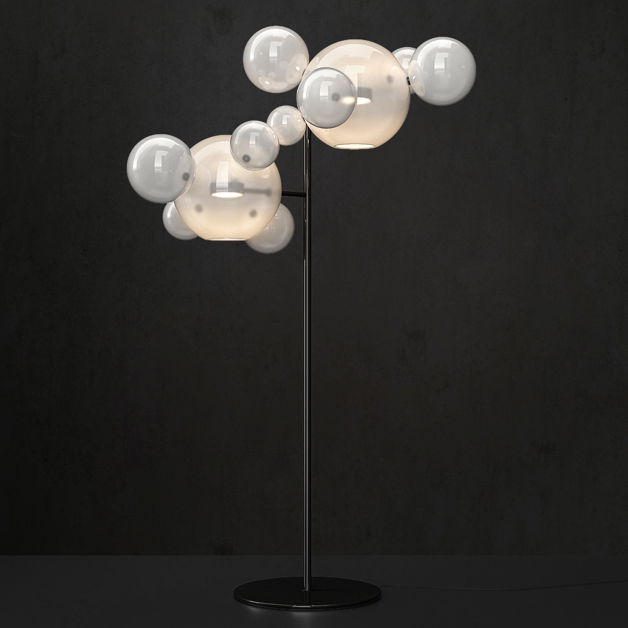 Floor lamp Giopato and Coombes Bolle 12 3D model_1