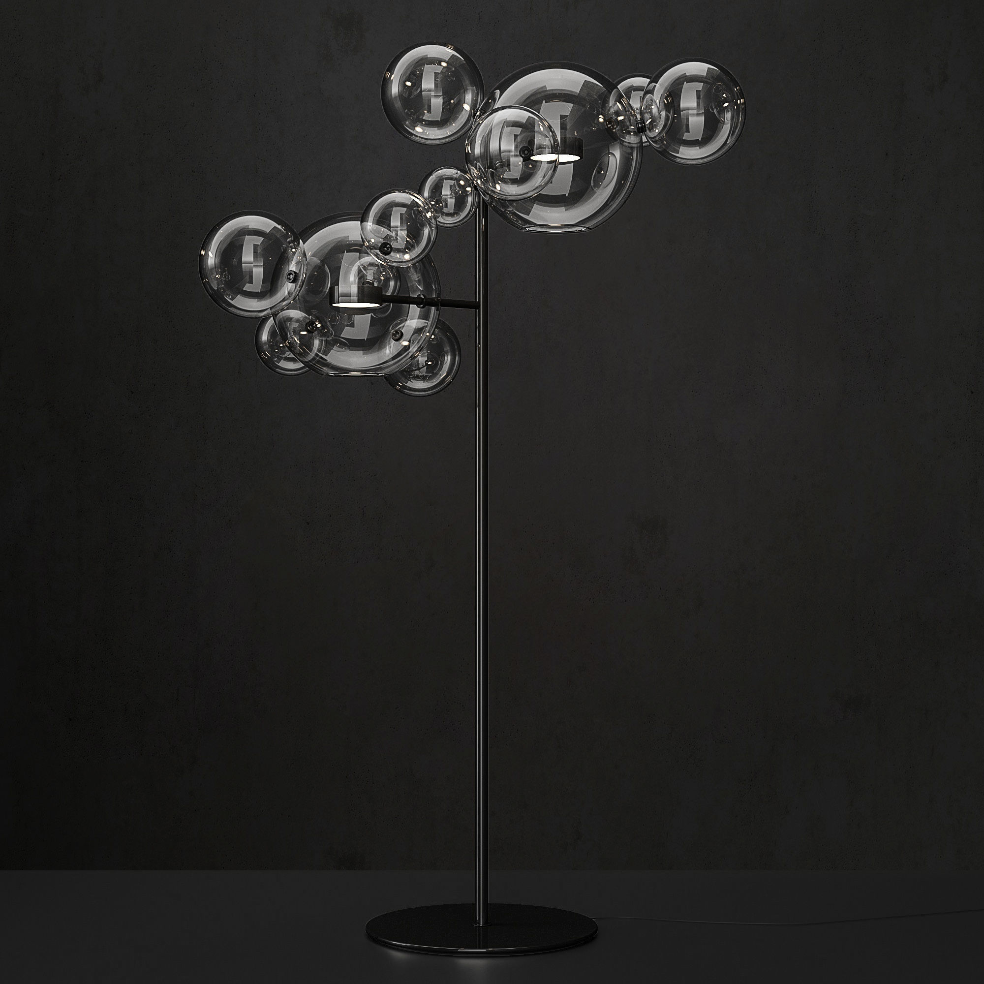 Floor lamp Giopato and Coombes Bolle 12 3D model_2