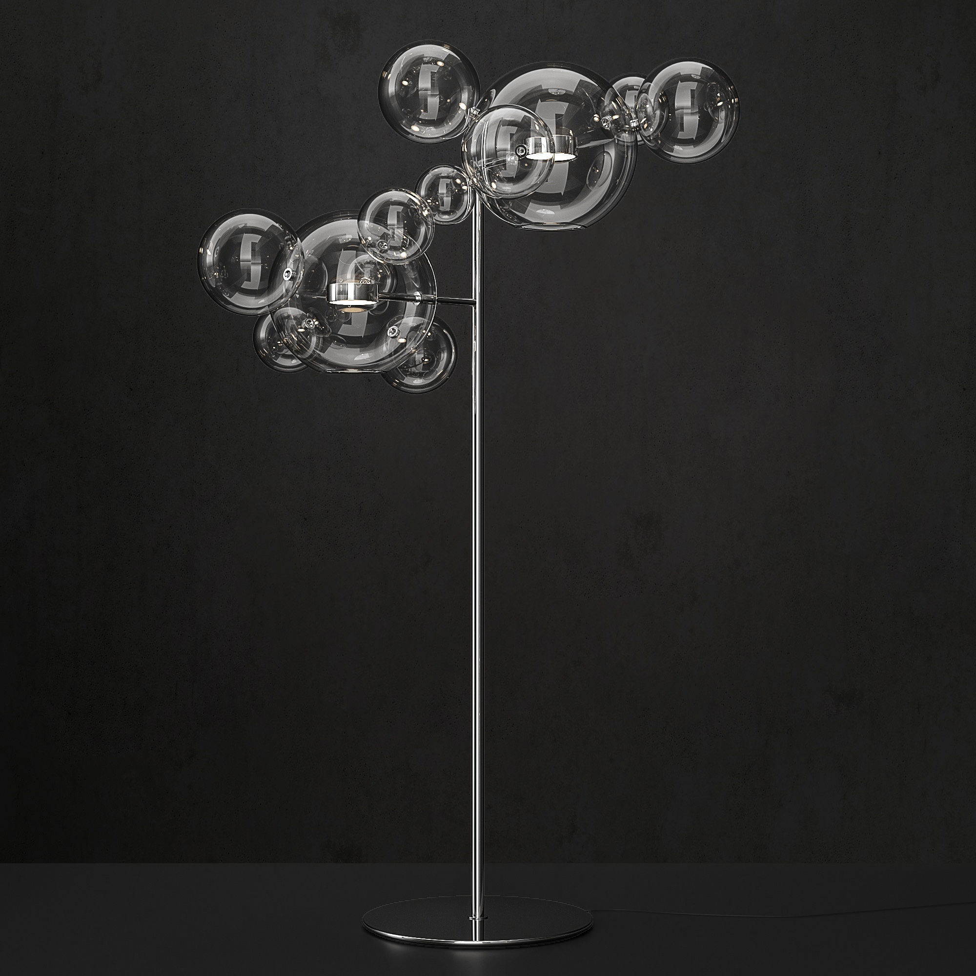 Floor lamp Giopato and Coombes Bolle 12 3D model_3