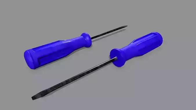 screwdriver Low-poly 3D model