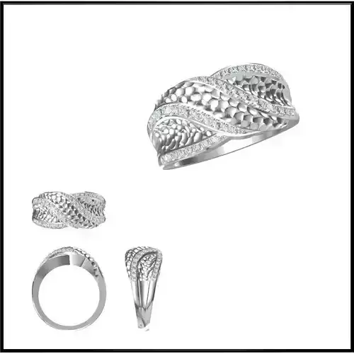 JCD Format Special rings for women rhino 3d jewelry